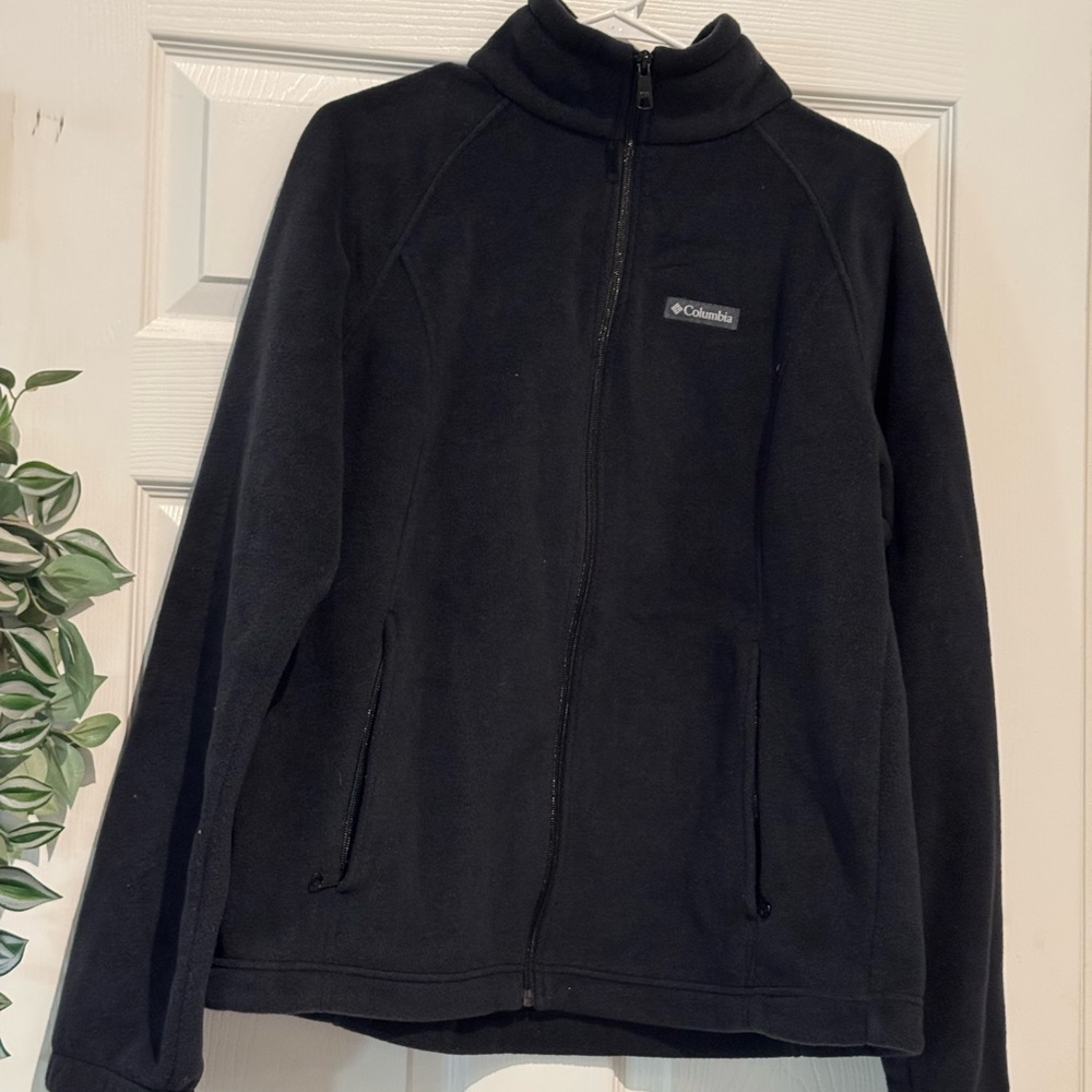 Columbia Black Full-Zip Microfleece Jacket
